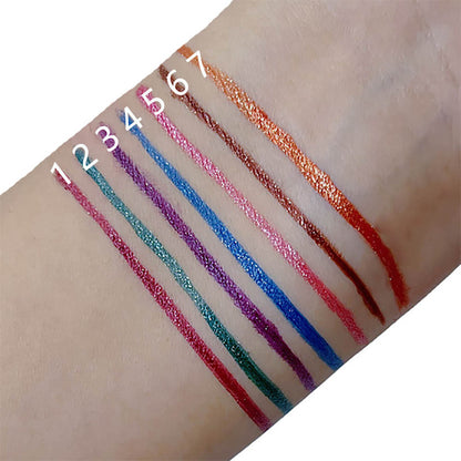 7-Color Pearlescent Liquid Eyeliner Pencil Waterproof Long-Lasting Private Label