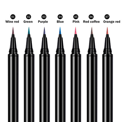 7-Color Pearlescent Liquid Eyeliner Pencil Waterproof Long-Lasting Private Label
