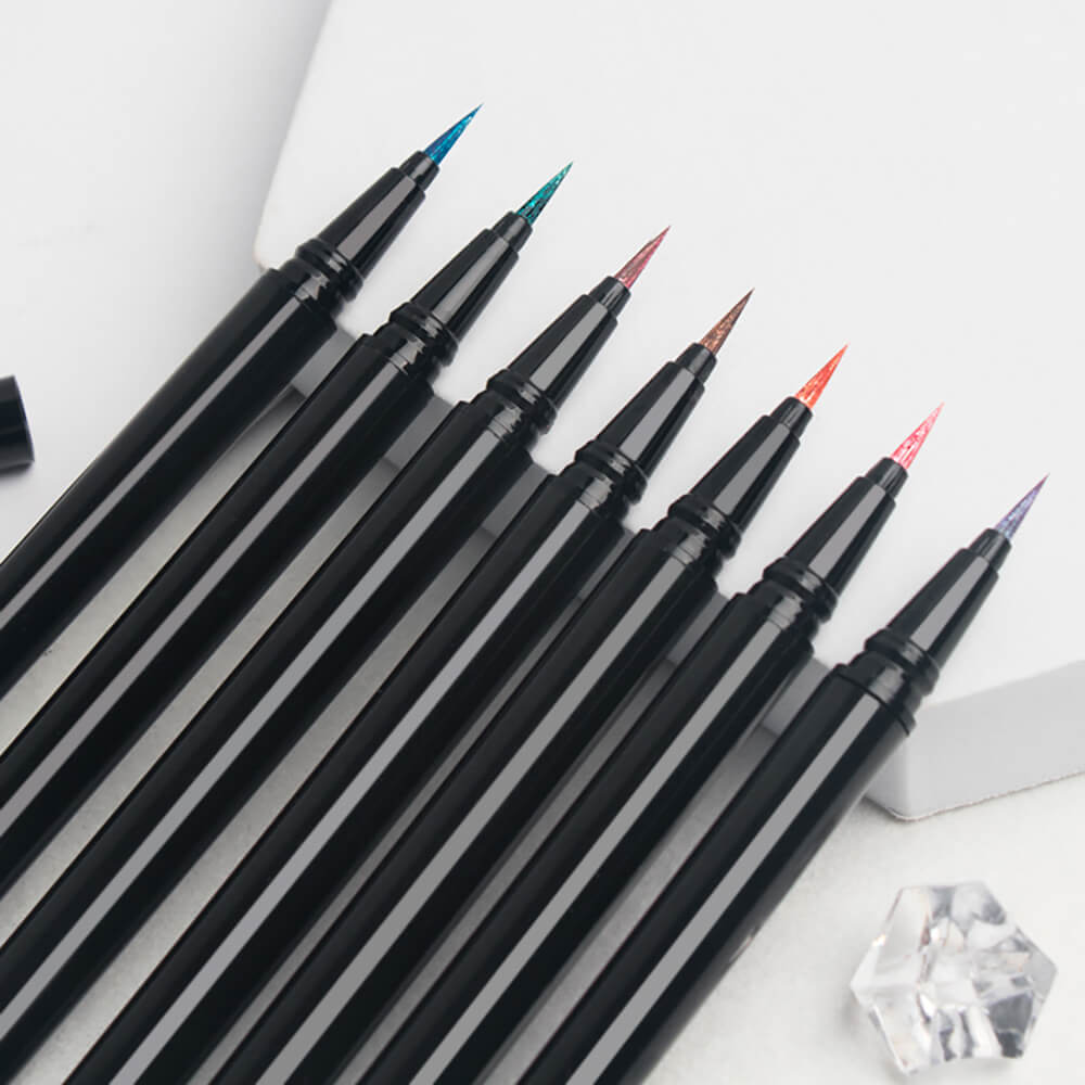 7-Color Pearlescent Liquid Eyeliner Pencil Waterproof Long-Lasting Private Label