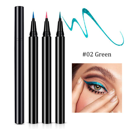 7-Color Pearlescent Liquid Eyeliner Pencil Waterproof Long-Lasting Private Label
