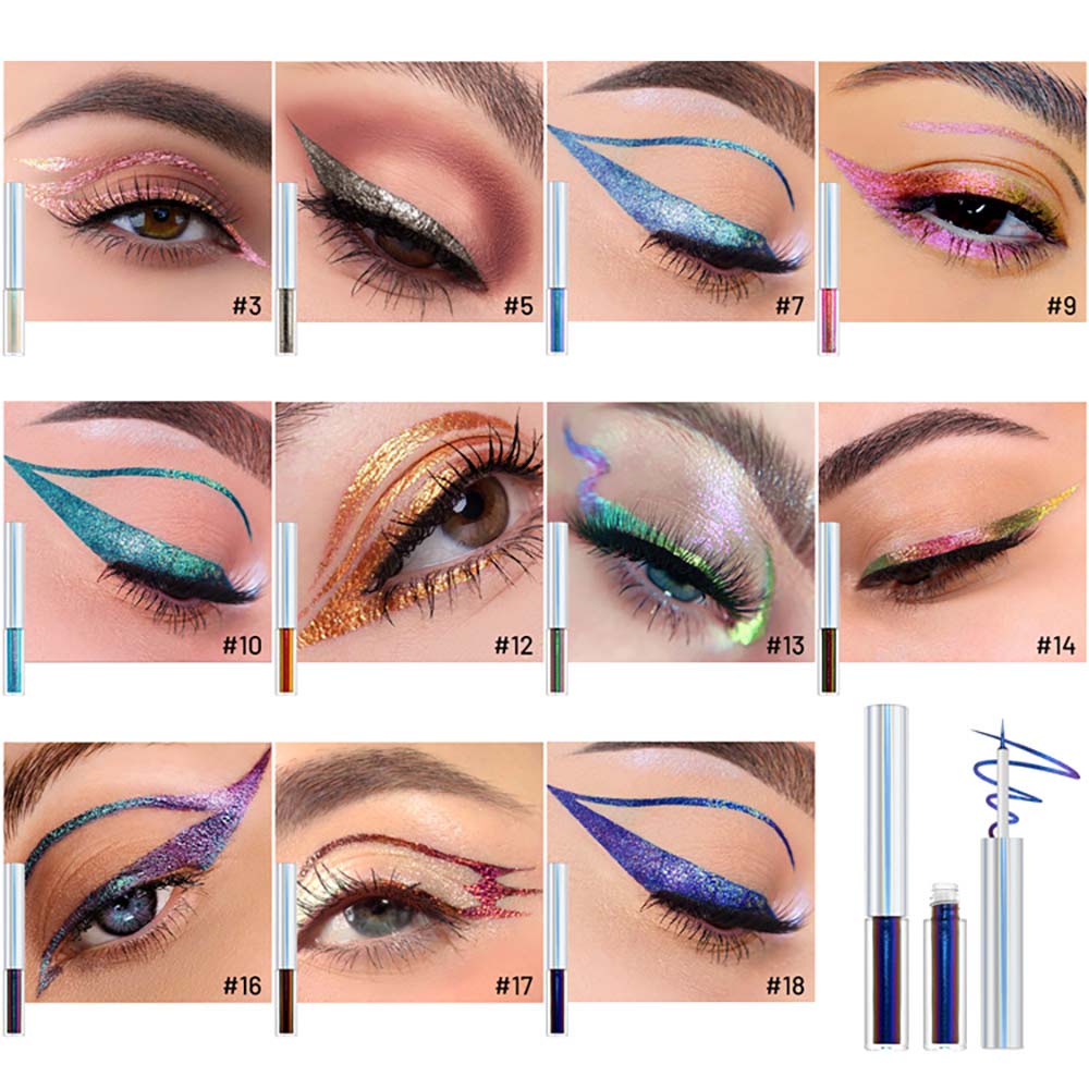 19-Color Chameleon Liquid Eyeliner Glitter Quick-Drying Under-Eye Enhancer Pen