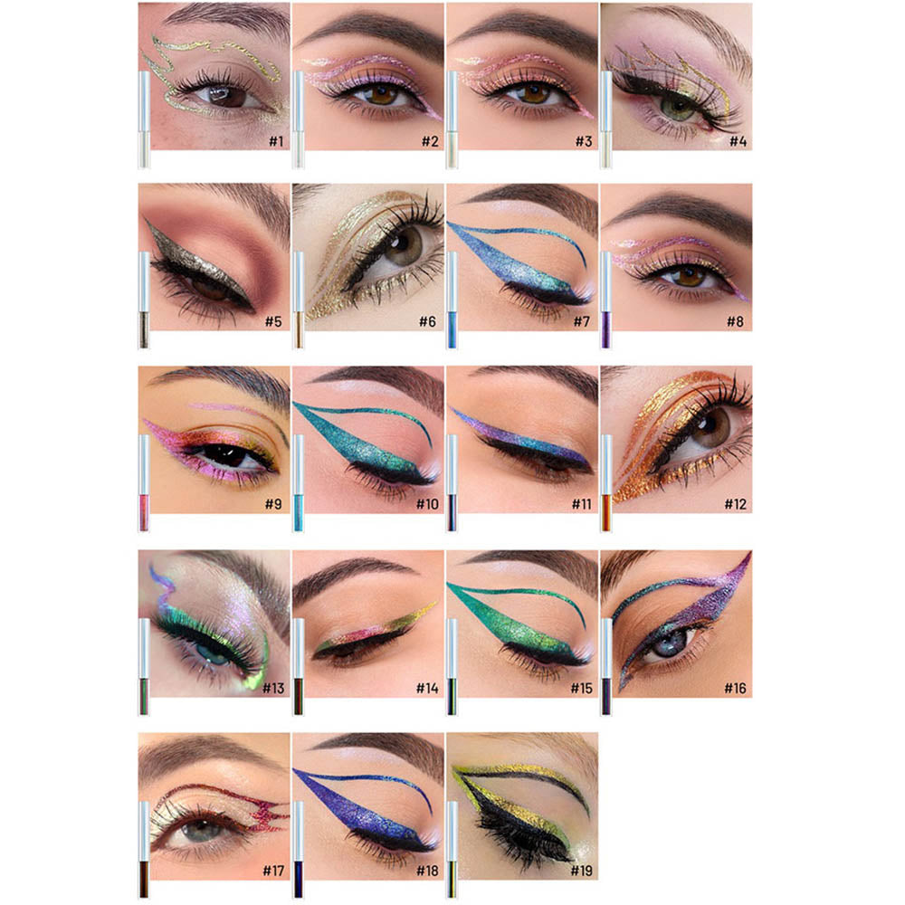 19-Color Chameleon Liquid Eyeliner Glitter Quick-Drying Under-Eye Enhancer Pen