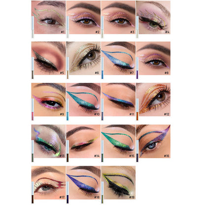 19-Color Chameleon Liquid Eyeliner Glitter Quick-Drying Under-Eye Enhancer Pen