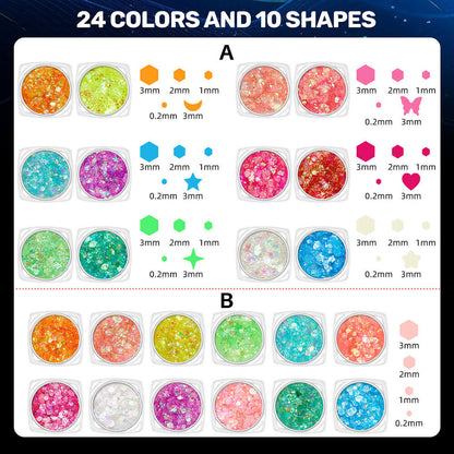 12 color eyeshadow & body glitter gel luminous flash gel makeup vegan