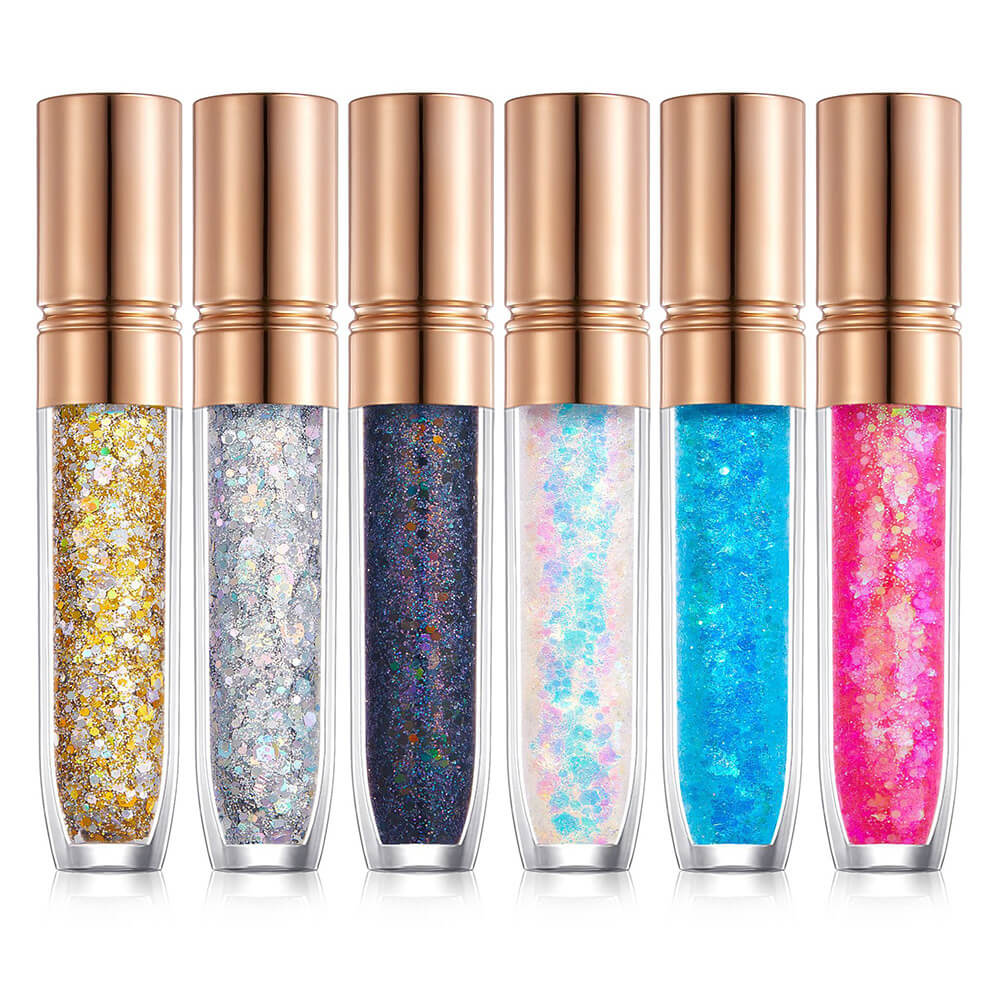 6 pcs/set eyeshadow gel glitter gel mermaid flash gelatin no glue required