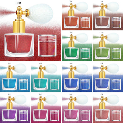 26 color highlighter powder glitter spray for face body hair (1 bottle of spray + 1 refill)