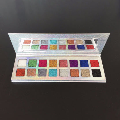 16 color glitter eyeshadow palette pearl shiny electroplating bright