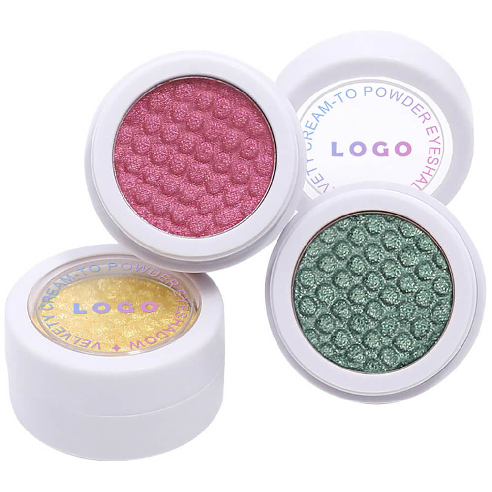 20-Color Single Eyeshadow Fine Shimmer Duochrome Glitter Pearlescent Vegan