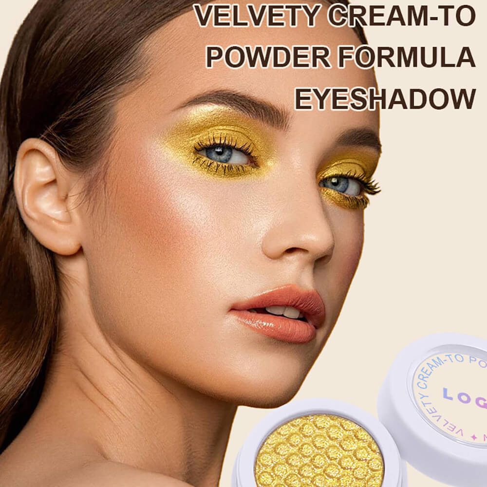 20-Color Single Eyeshadow Fine Shimmer Duochrome Glitter Pearlescent Vegan