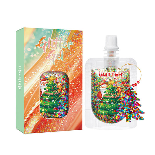 10 color glitter gel Christmas series sequin body face decoration shimmer gel