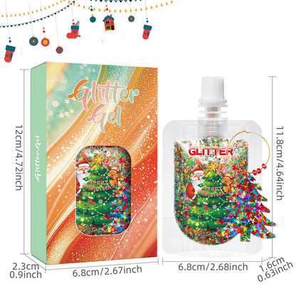 10 color glitter gel Christmas series sequin body face decoration shimmer gel