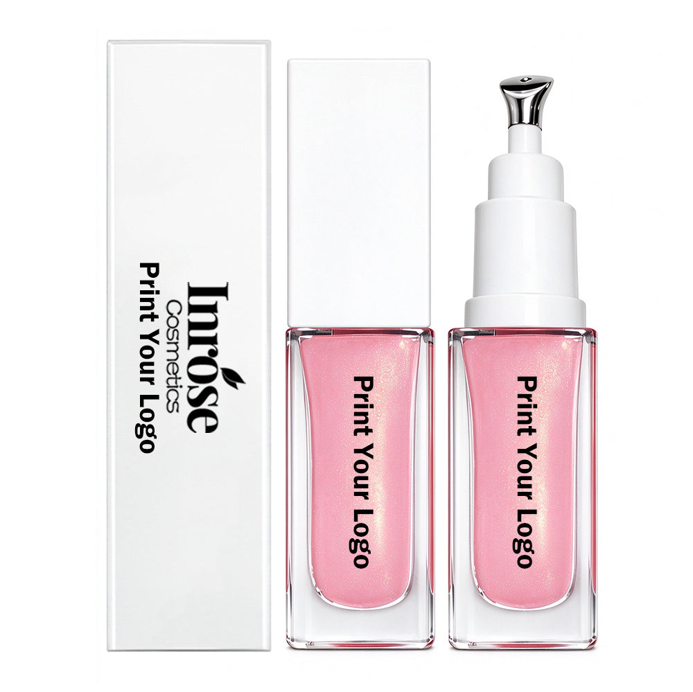 5-color Hyaluronic Acid Lip Gloss Ceramide Moisturizing Massage Head 15ml