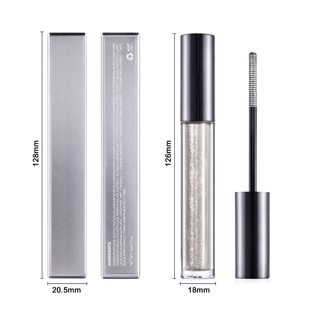 14-Color Chameleon Mascara Lengthening Waterproof Shimmer Long-Lasting