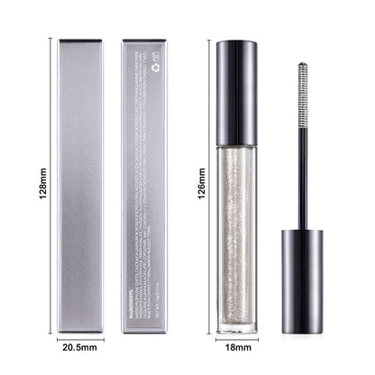 14-Color Chameleon Mascara Lengthening Waterproof Shimmer Long-Lasting