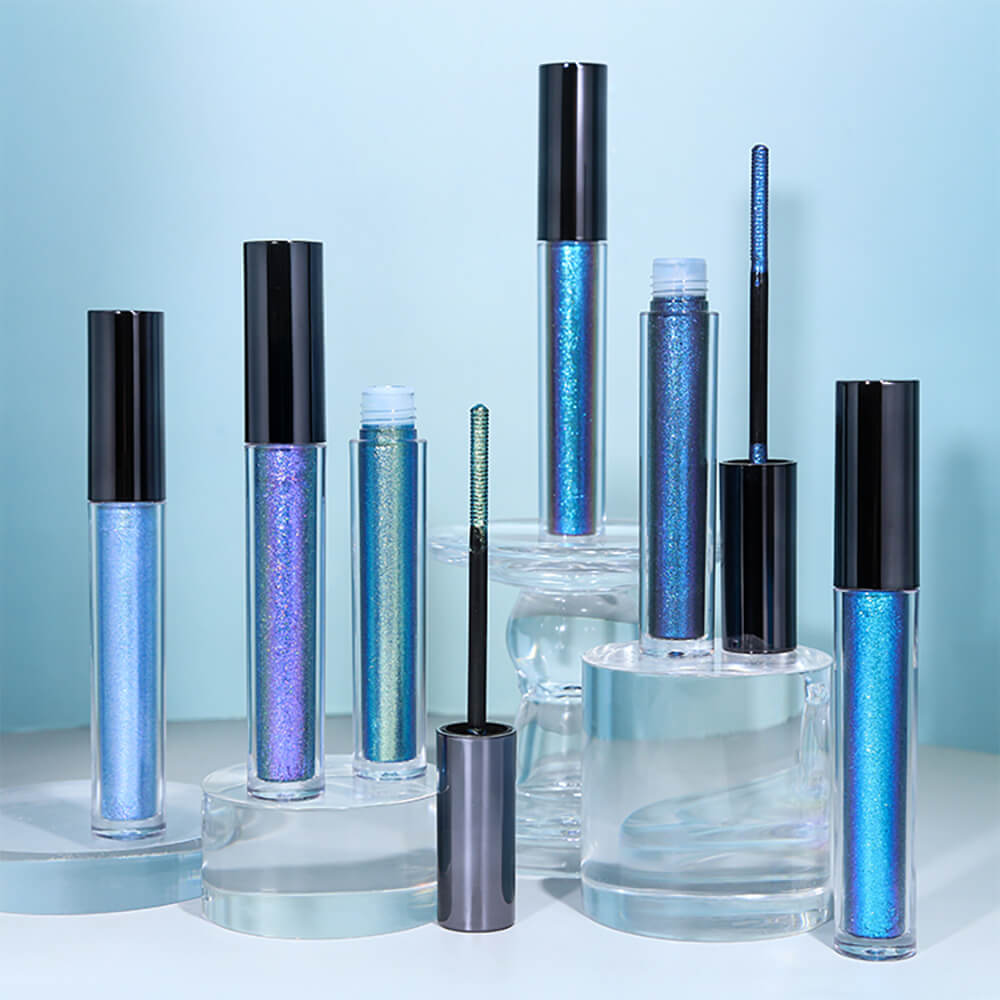 14-Color Chameleon Mascara Lengthening Waterproof Shimmer Long-Lasting