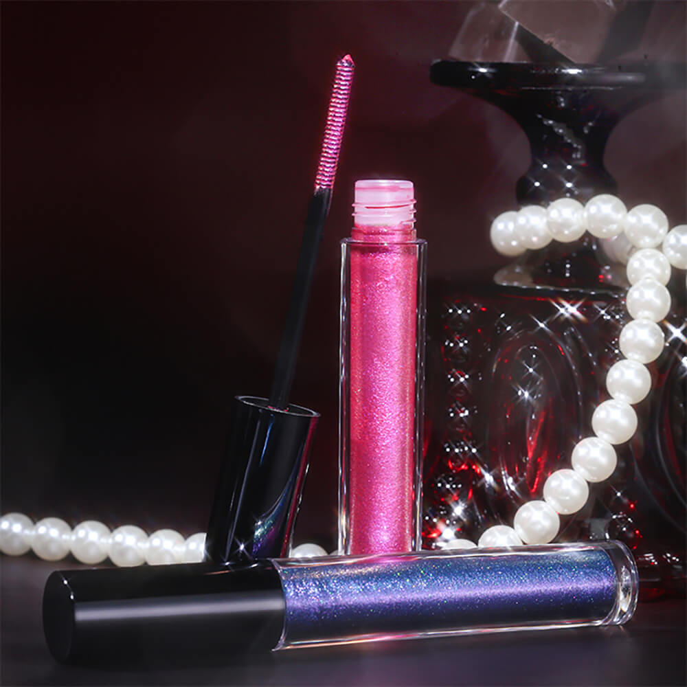 14-Color Chameleon Mascara Lengthening Waterproof Shimmer Long-Lasting