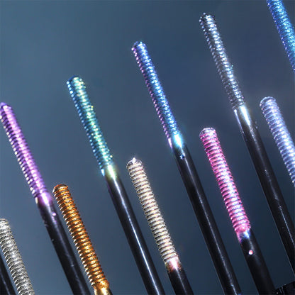 14-Color Chameleon Mascara Lengthening Waterproof Shimmer Long-Lasting