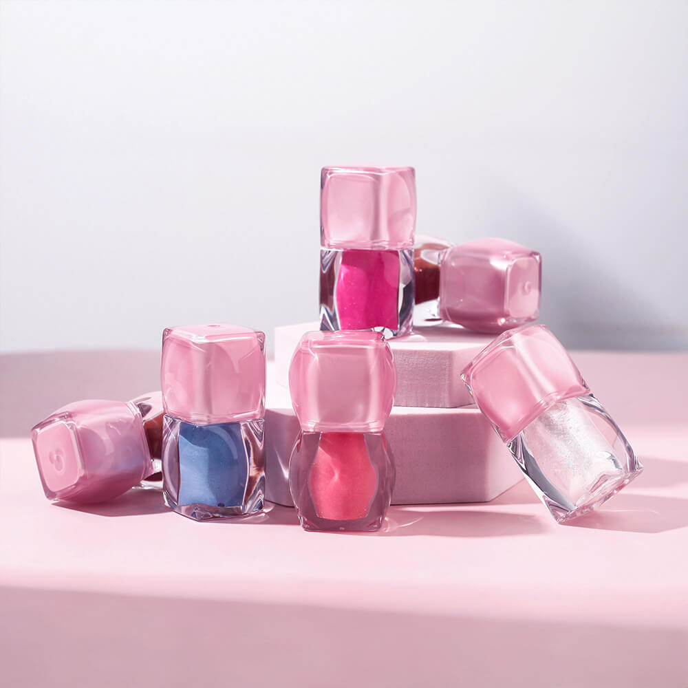 7-Color Shimmer Lip Gloss Metallic Lip Glaze Moisturizing High Pigment Vegan