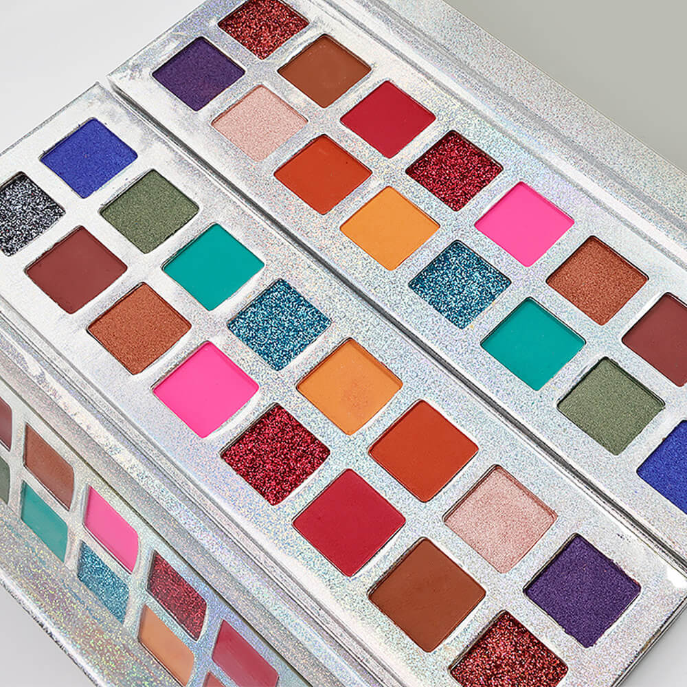 16 color eyeshadow palette pearl glitter shiny electroplating palette