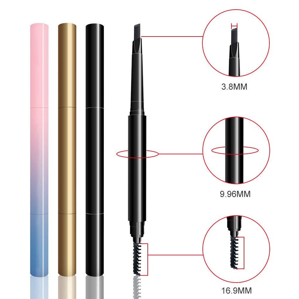 6 Color Eyebrow Pencil Waterproof High Pigmented Natural Gold Private Label