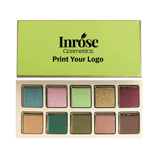 10 color eyeshadow palette green high pigmented long lasting