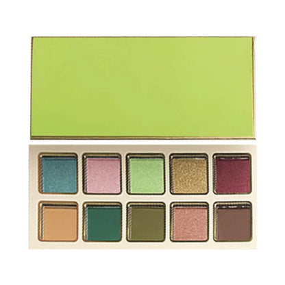 10 color eyeshadow palette green high pigmented long lasting