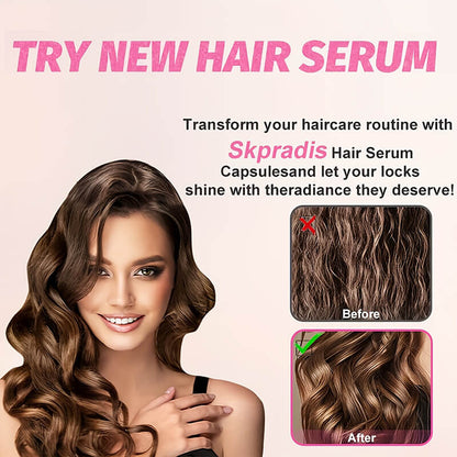Leave-in hair treatment serum essential oil capsules conditioner Argan oil anti-frizz