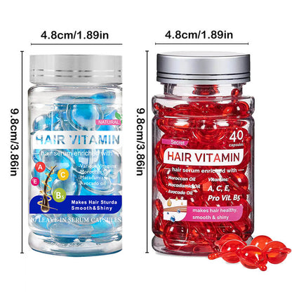 Leave-in hair treatment serum essential oil capsules conditioner Argan oil anti-frizz