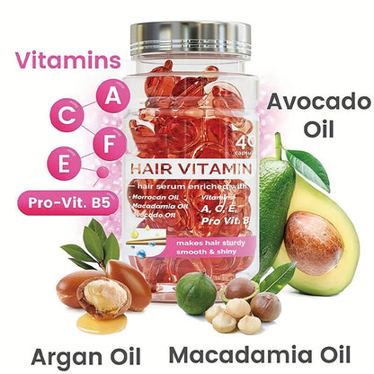 Leave-in hair treatment serum essential oil capsules conditioner Argan oil anti-frizz