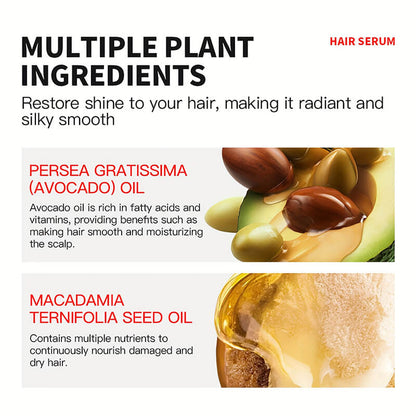 Leave-in hair treatment serum essential oil capsules conditioner Argan oil anti-frizz