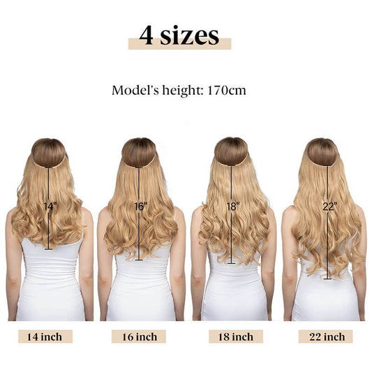 Women wigs hair extensions hair pieces fish line long curly chemical fiber
