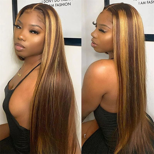 Fashion wigs long straight hair women long bangs wig set 26 inch