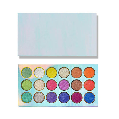 18 color eyeshadow palette high pigmented shimmer eye shadow