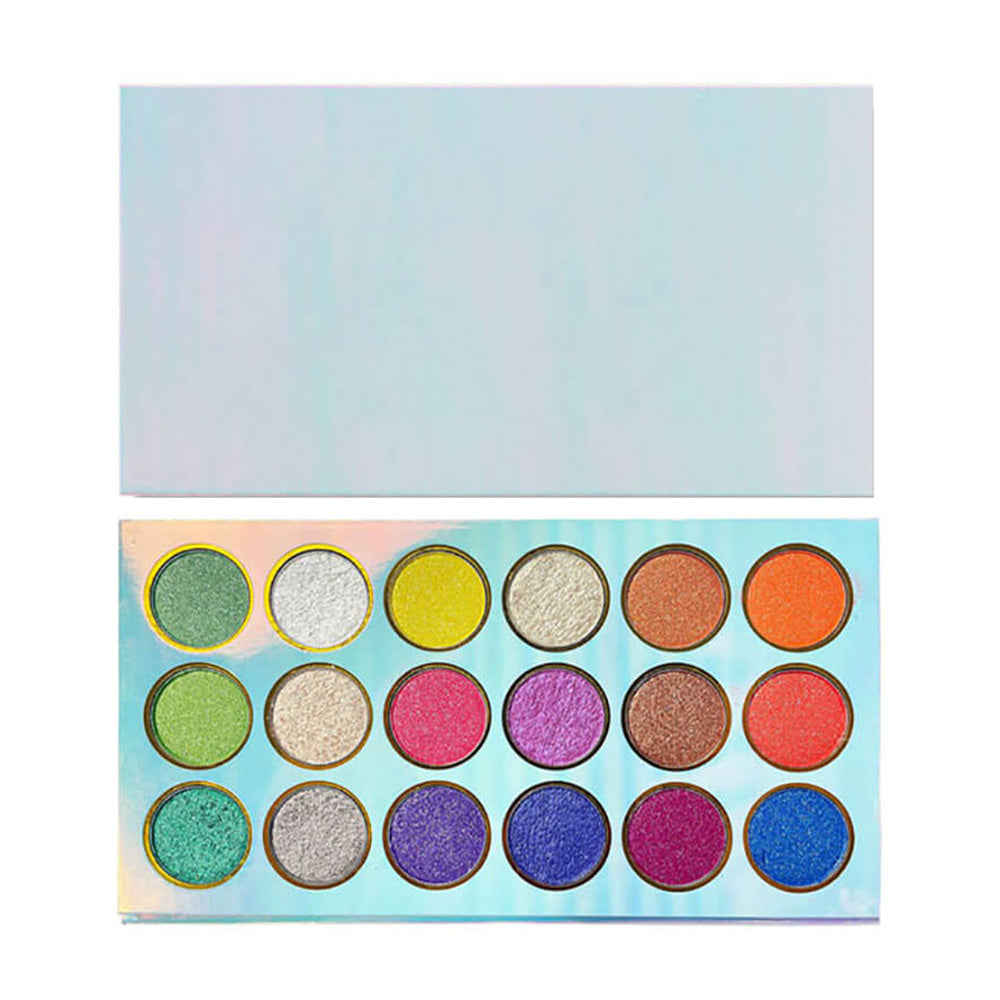 18 color eyeshadow palette high pigmented shimmer eye shadow