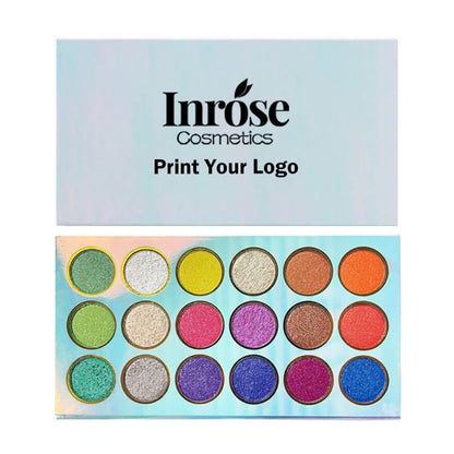 18 color eyeshadow palette high pigmented shimmer eye shadow