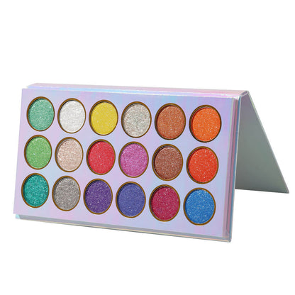 18 color eyeshadow palette high pigmented shimmer eye shadow