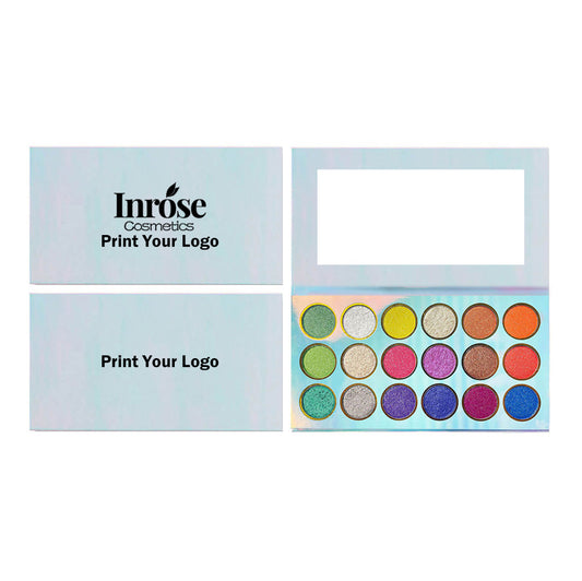 18 color shimmer eyeshadow palette high pigmented colorful eye shadow