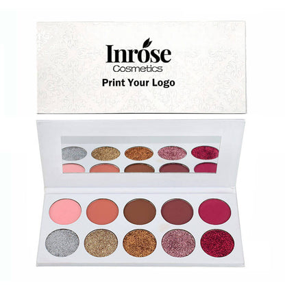 10 color eyeshadow palette matte glitter high pigmented vegan