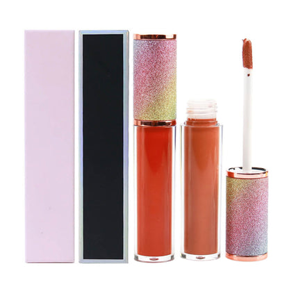 64 color long lasting lip gloss nude shimmer high pigmented rainbow tube