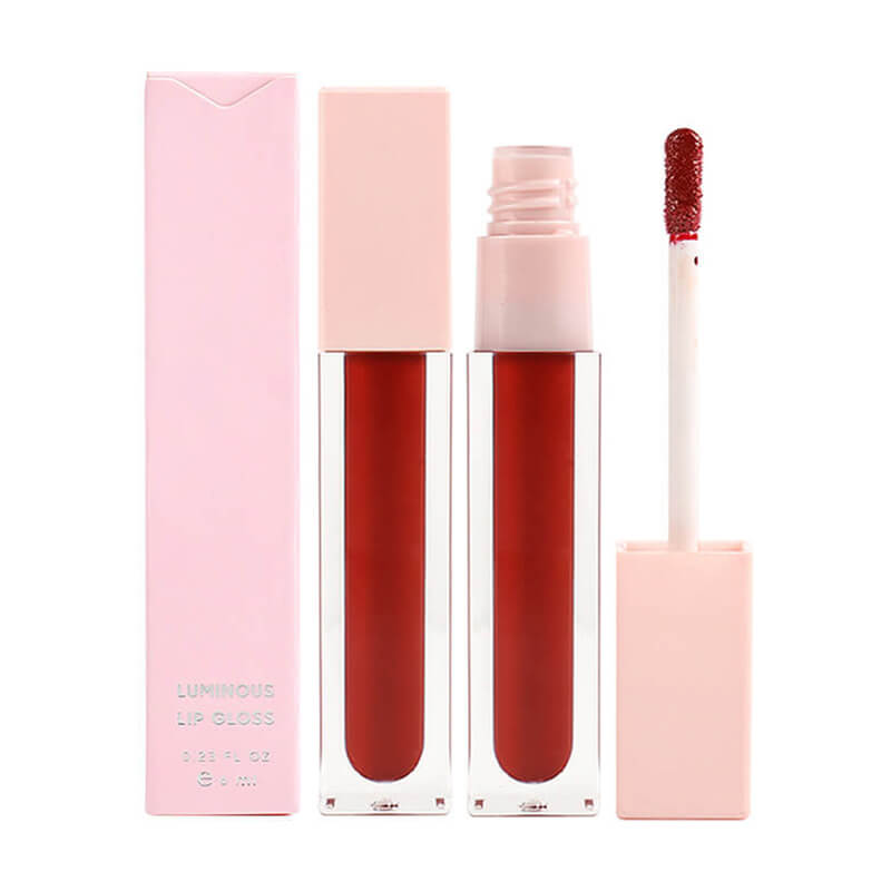 24 color nude lip gloss high pigment not dry long lasting pink tube