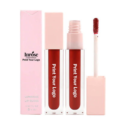 24 color nude lip gloss high pigment not dry long lasting pink tube