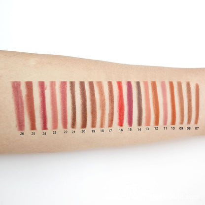 20 Color Matte Lip Liner high pigment Lip Line Pen Nude Long-Lasting Waterproof