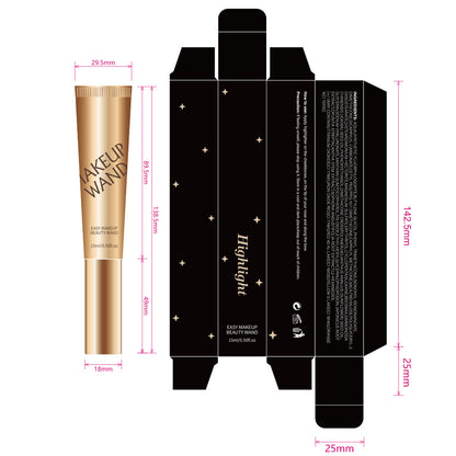 Enlumineur liquide 6 couleurs, baume scintillant, haute pigmentation
