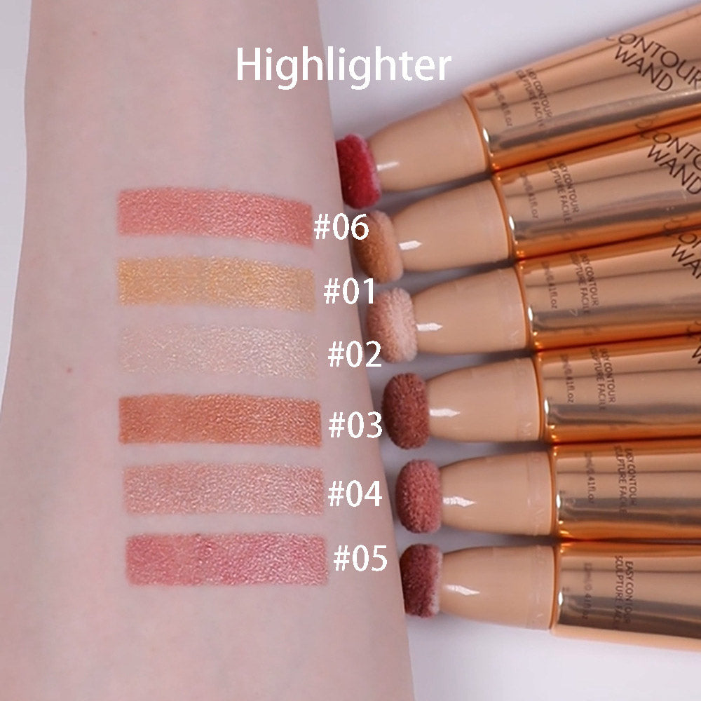 Enlumineur liquide 6 couleurs, baume scintillant, haute pigmentation
