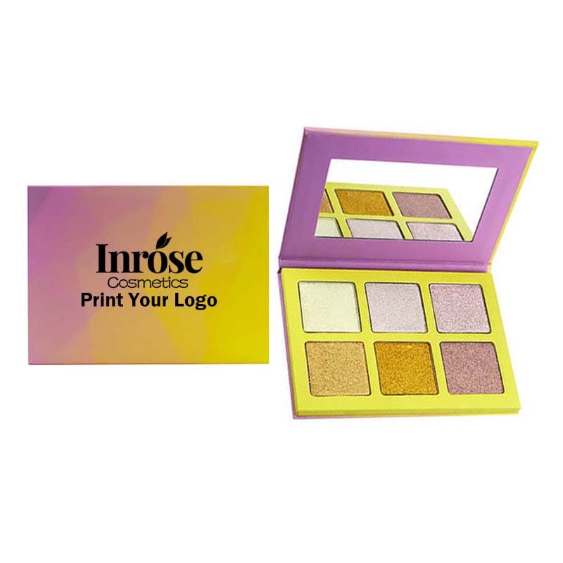 6 color highlighter powder highlight palette brighten high pigmented