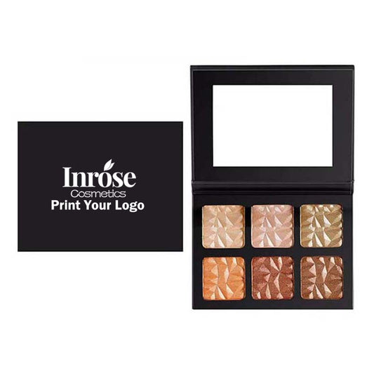 6 color diamond highlight palette contour face nose shadow brightening