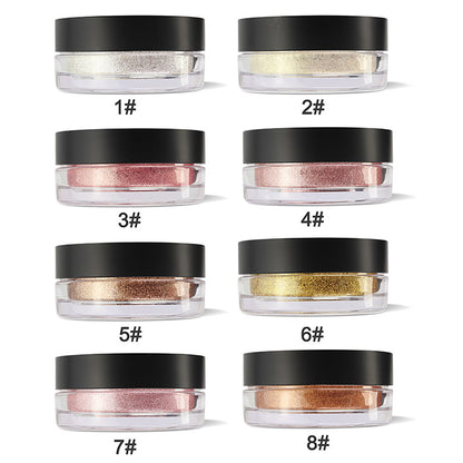 8 Color Highlighter Loose Powder Brighten High Pigmented Private Label