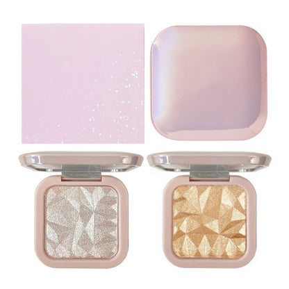 12 Color Shimmer Highlighter Pressed Powder Shiny Brighten High Pigmented