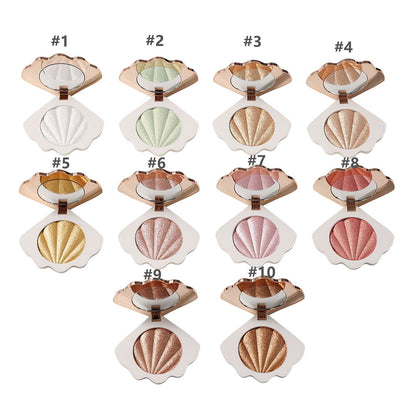 10 Color Highlighter Powder Face Brighten Shimmer Nose Shadow Vegan