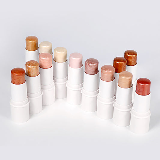 13 Color Highlighter Stick Brighten Balm Face Contour Shimmer Cruelty Free